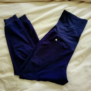 Navy Figs maternity scrub pants